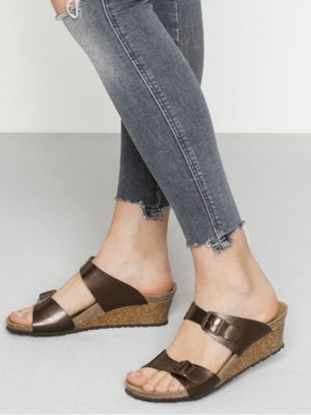 Birkenstock Papillio Dorothy Wedge - Bronze 41 - Picture 2 of 14